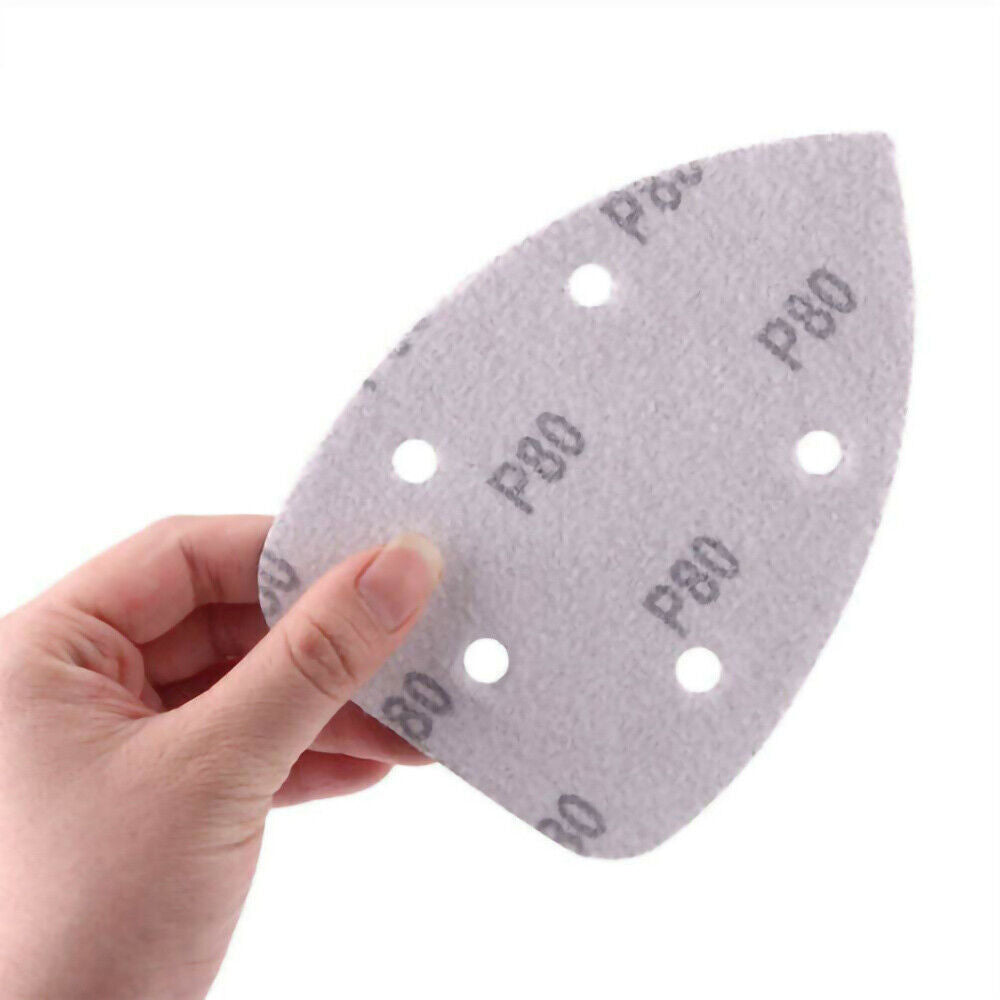 40 X Sanding Sheets Hook And Loop Mouse Sanding Pads Sander Paper Triangle Discs