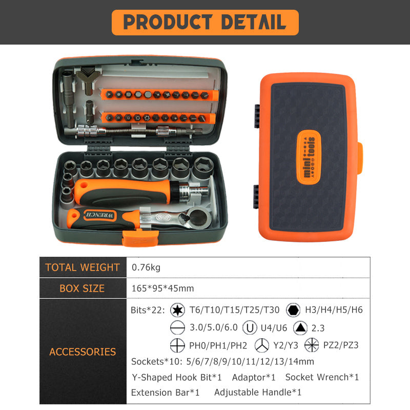 Household Combination Screwdriver Ratchet Multi-Purpose Screwdriver