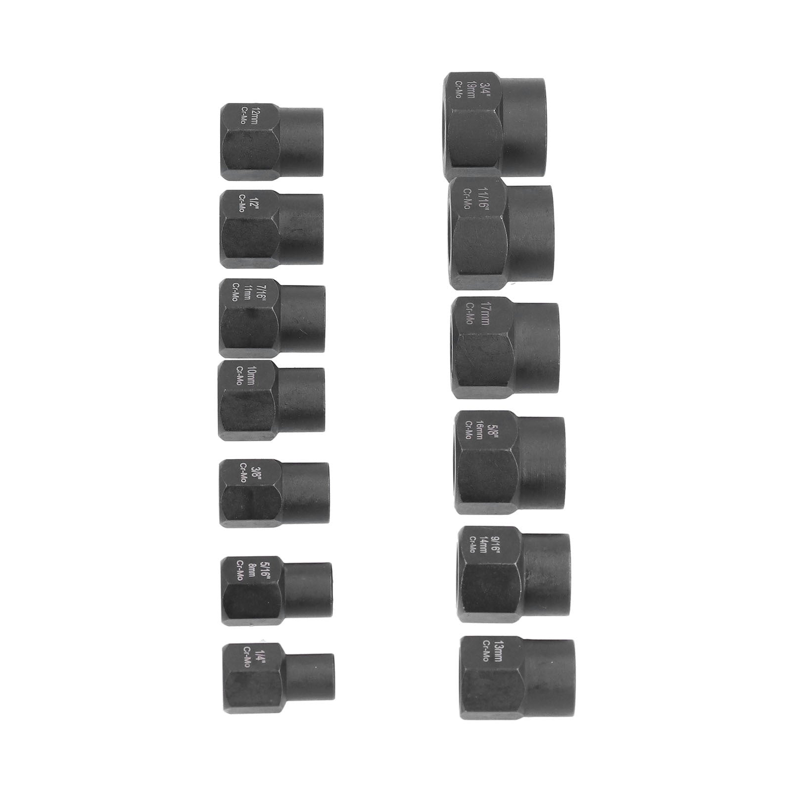 13 Piece Nuts Extractor Set Durable Impact Bolts and Nuts Remover with Storage Case for Remove Damaged Screws