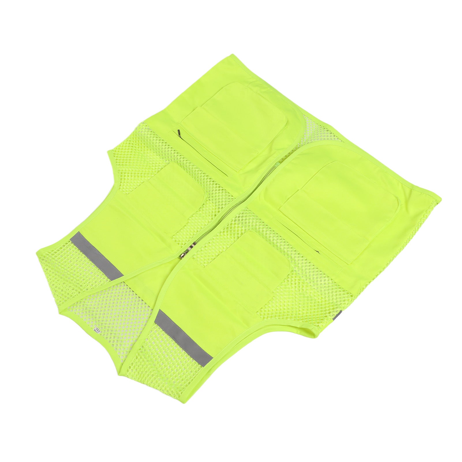 Reflective Vest High Visibility Waterproof Breathable Mesh Safety Vest for Construction Site Night Travel 2XL Fluorescent Green