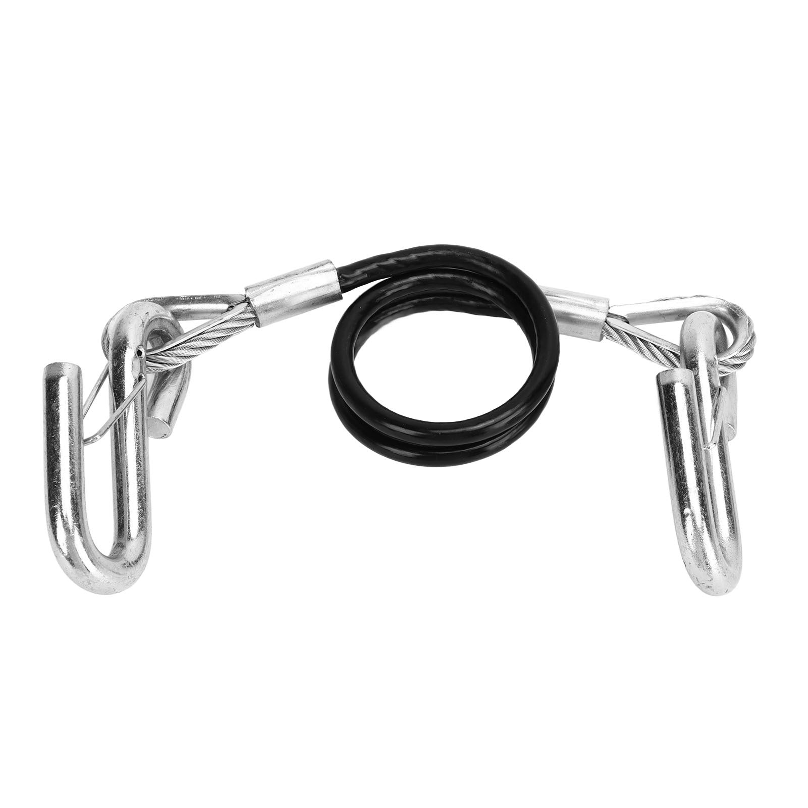 Trailer Safety Cable 27.6 Inch S Hook Spring Safety Rope RV 3500lbs Weight Capacity Safety Towing Cable