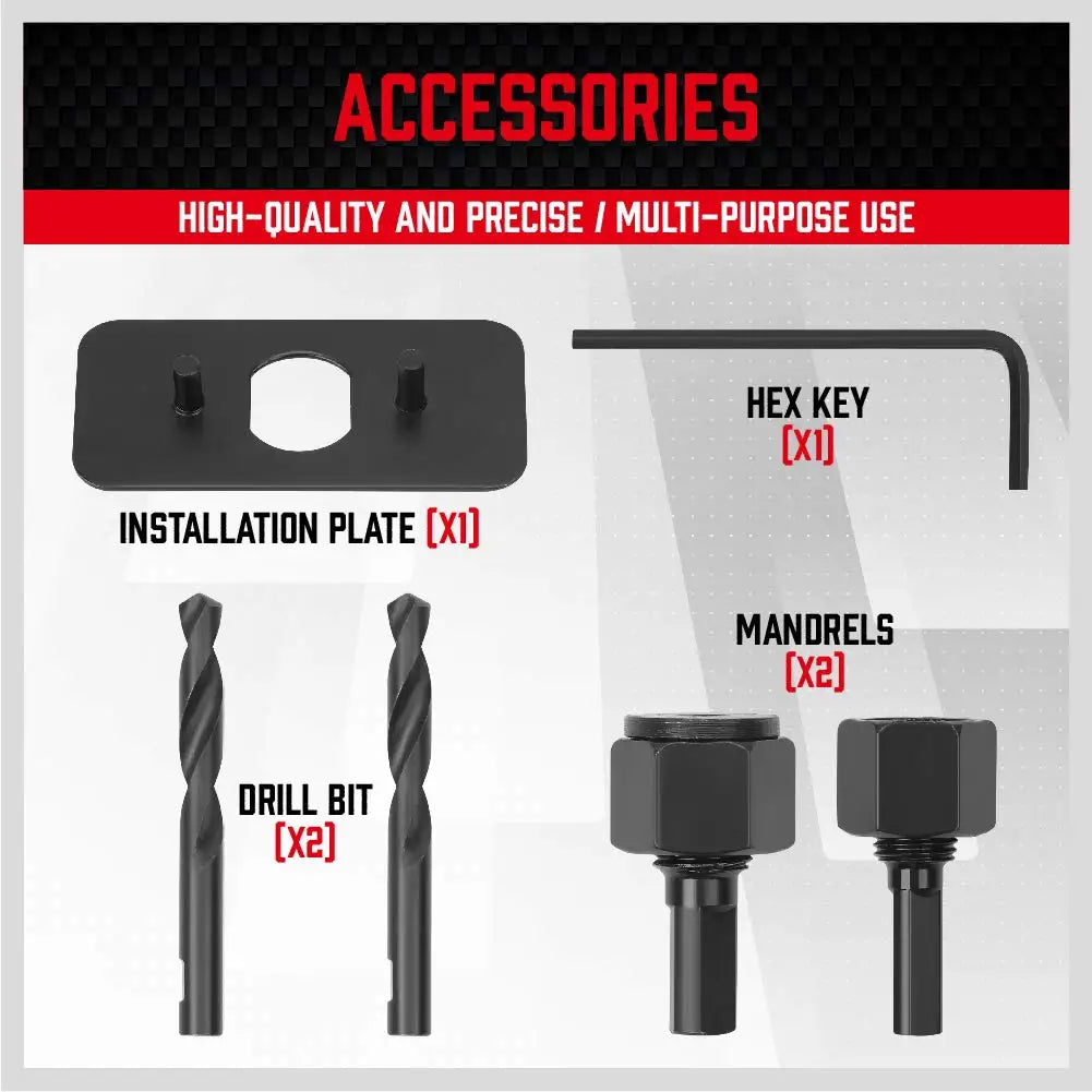 Hole Saw Set 19PCS Hole Saw Kit with 3/4"-6"19-152mm Hole Saw Mandrels Hex Key with Storage Box Ideal for Soft Wood PVC Board