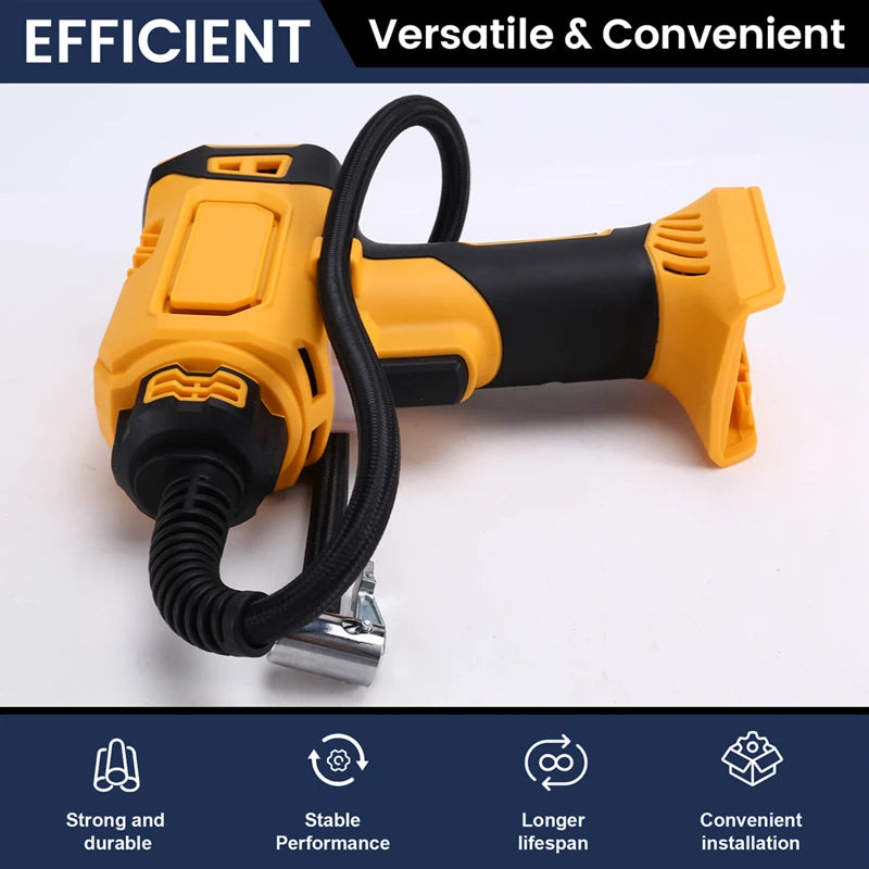 Automatic Tire Inflator Air Compressor Gauge Cordless Digital Electric Pump For Dewalt 18V 20V Battery