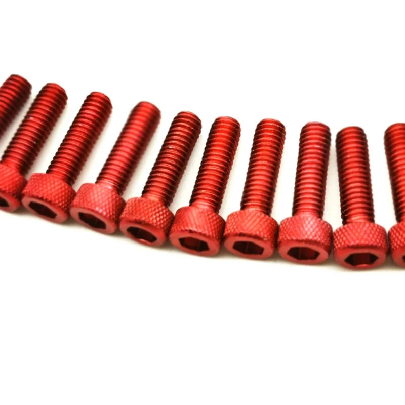 Motorcycle Screw Accessories - 10pcs Colorful Universal 6MM Nuts Bolts for Fairing Dirt Pit Bike Moto