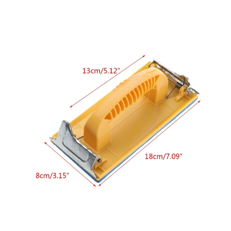 Manual Sanding Block Sandpaper Machine Hand Grinding Holder Handheld Polisher