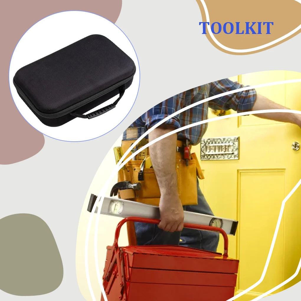 Tools Bag Empty Storage Drill Organizer Portable Zipper Closure Work Pouch Reusable Technician Organization Case