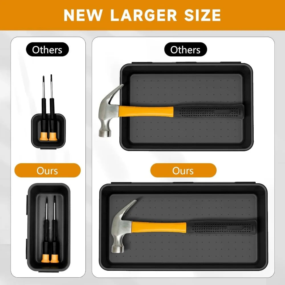 9PCS Tool Box Organizer Tray Toolbox Desk Drawer Organizer Tool Box Tray Toolbox Organization Storage for Rolling Tool Chest