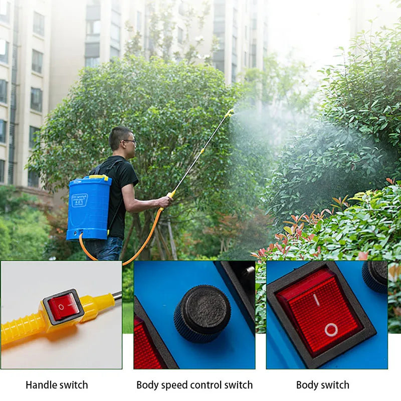 Agricultural Electric Sprayer Backpack Rechargeable Automatic Sprayer Pesticide High Pressure Sterilization Spray Can