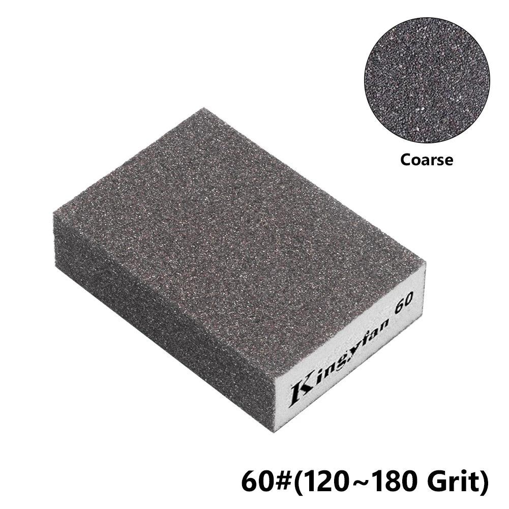 60 80 100 120 180 220# Sanding Sponge Polishing Sand Blocks Brush Cleaner Metal Derusting Washable Kitchen Sandpaper Model Paint