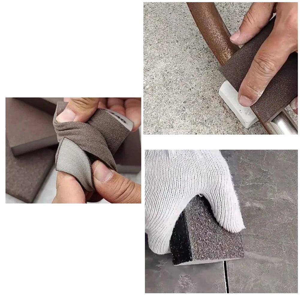 Polishing Sanding Sponges Sand Block Sandpaper Polished Sand Brick Washable Metal Derusting Sandpaper
