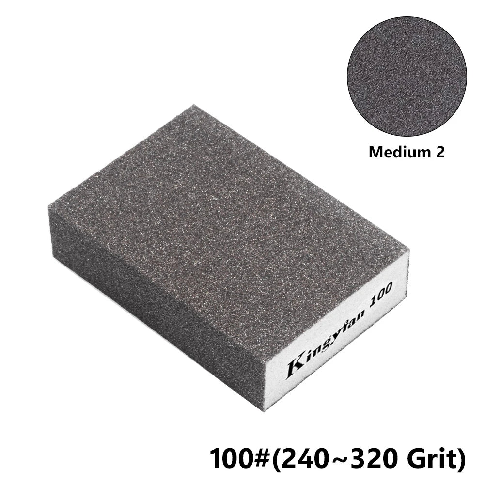 60 80 100 120 180 220# Sanding Sponge Polishing Sand Blocks Brush Cleaner Metal Derusting Washable Kitchen Sandpaper Model Paint