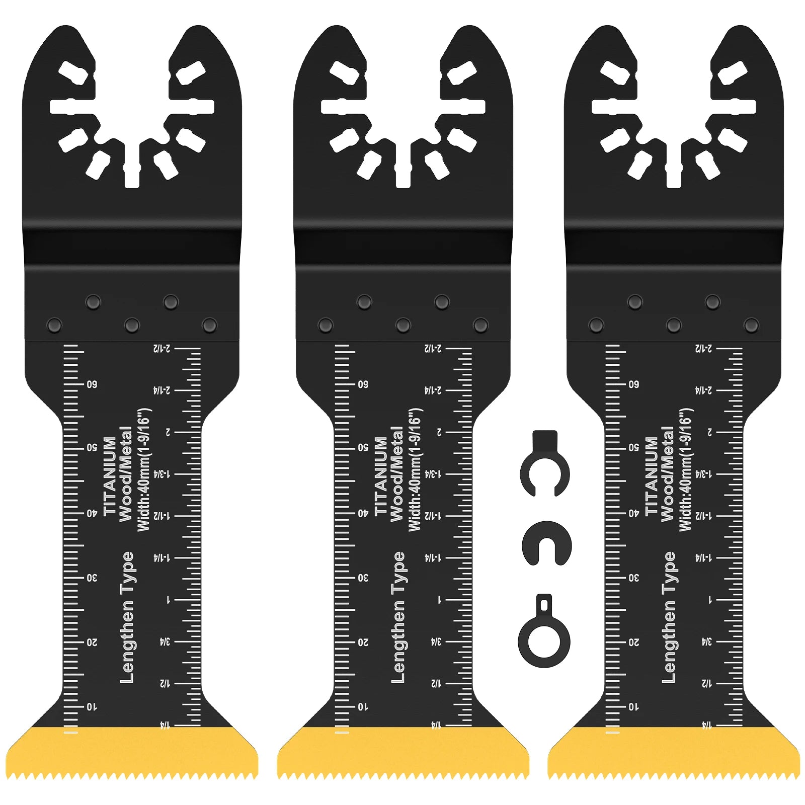 Bi-Metal Oscillating Saw Blades Cutter Universal A r c Edge Oscillating Multitool Blades Extra-Long Saw Blades For Wood Metal