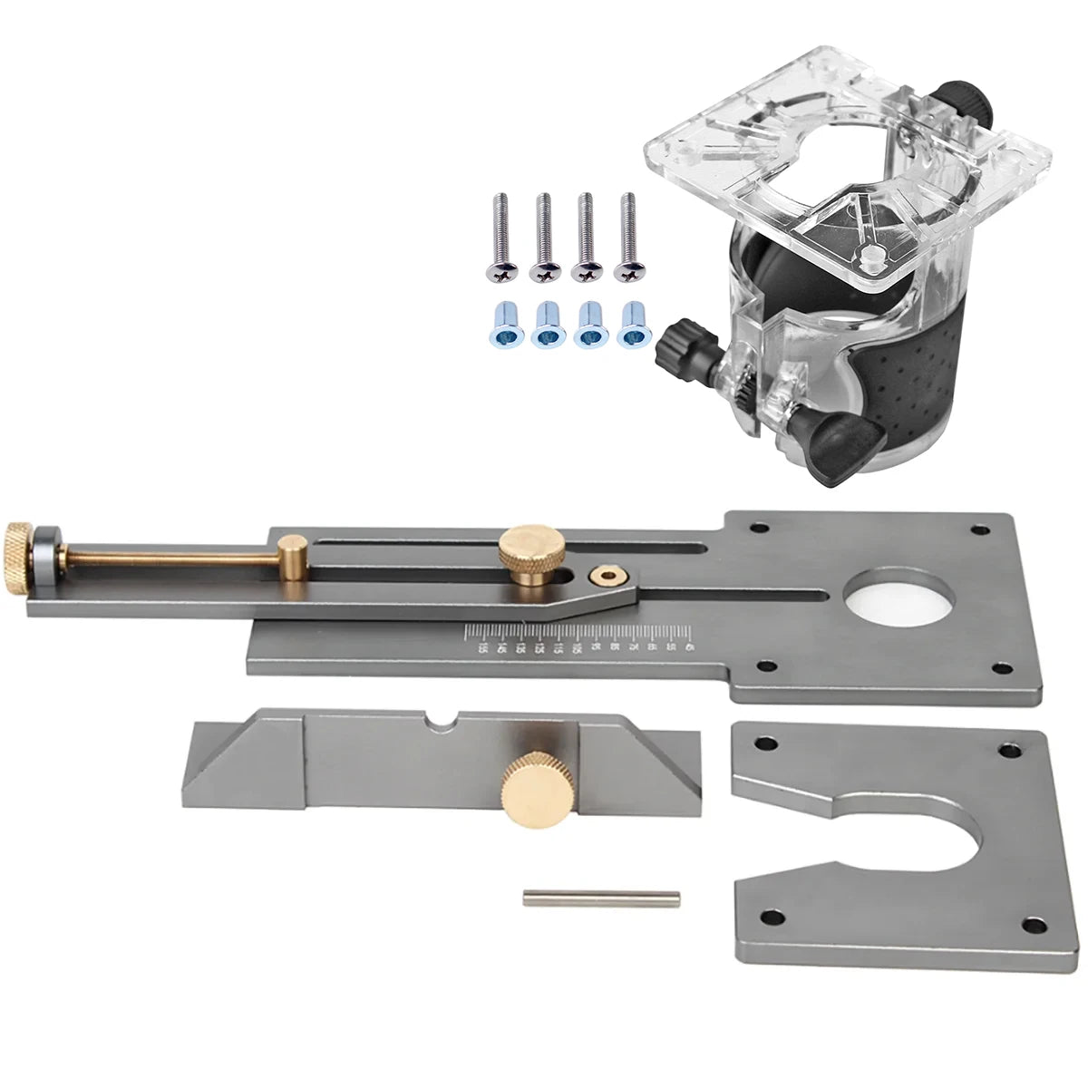 Circle Cutting Jig For Electric Hand Trimmer Wood Router Milling Circle Slotting Trimming Machine DIY Woodworking Tools