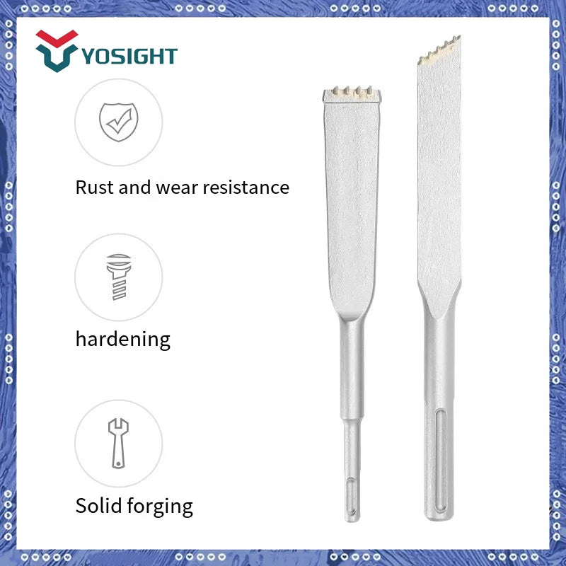 SDS PLUS Shank Electric Hammer 4Tooth Carbide Tungsten Carbide Tipped Alloy Chisel Bushing Bit For Concrete Granite Masonry Tool