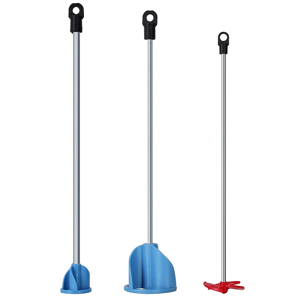 Pack of 3 Paint Epoxy Resin Mud&Ceramic Glaze Mixer Paddle Blades-Power Drill Stirring Attachment-Mixer Mixing Paddles