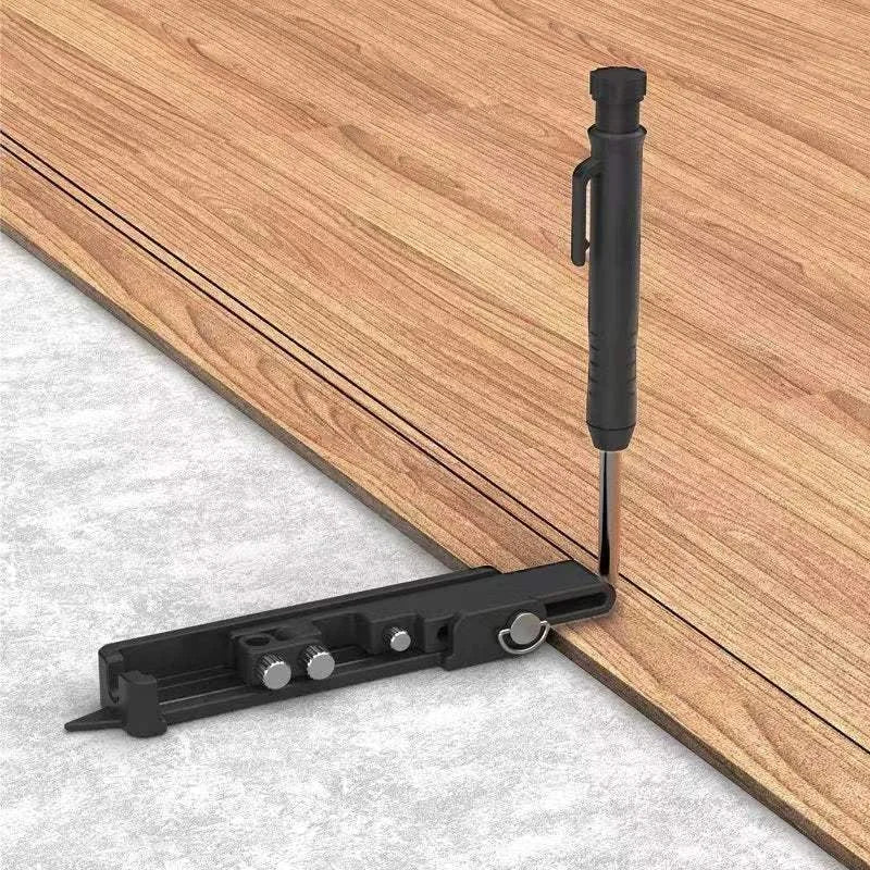 Multifunctional Profile Woodworking Scribing Tool deep hole Pencil Carpenter Maker Aluminum DIY Measuring Scribe Compass Ruler