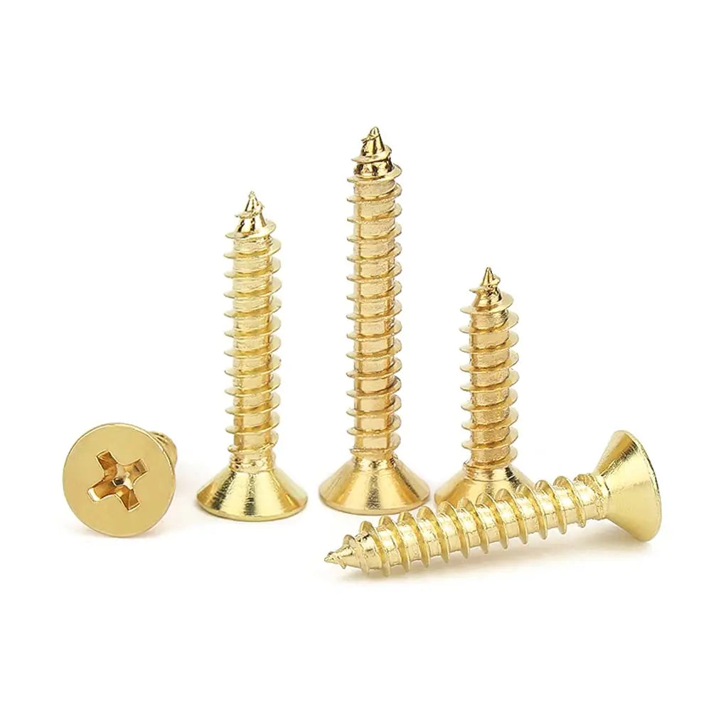 Wood Screws M2 M2.5 M3 Small Flat Head Screws Combination 5 Mm 6 Mm 7 Mm 10 Mm Miniature Brass Self-Tapping Screws
