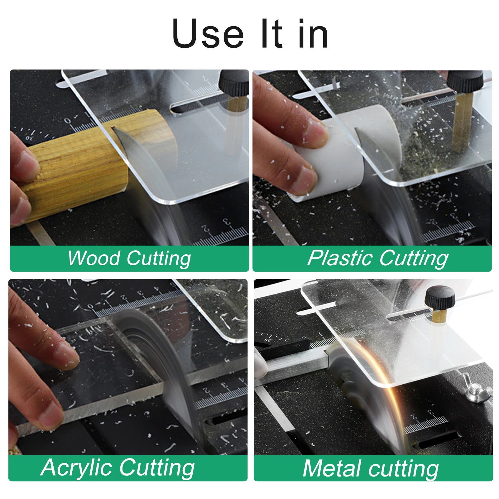 Chainsaw Blade Set  4PCS 2.5in 63mm Resin Saw Blade 60mm Emery Saw Blade 2.5inch 63mm HSS Saw Blade 2.5inch 63mm Alloy Saw Blade