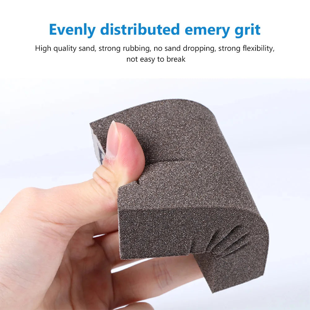 60 80 100 120 180 220# Sanding Sponge Polishing Sand Blocks Brush Cleaner Metal Derusting Washable Kitchen Sandpaper Model Paint