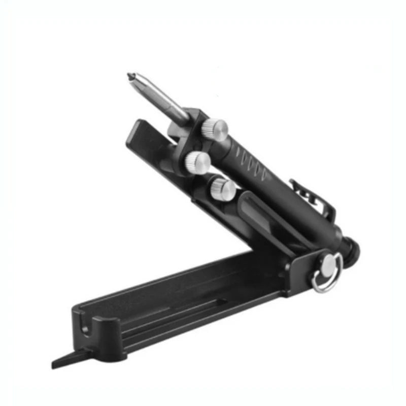Carpentry Graffiti Line Measuring Hand Tools Multi-function Scribing Tool Aluminum Alloy Scribe Tool With Deep Hole Pencil