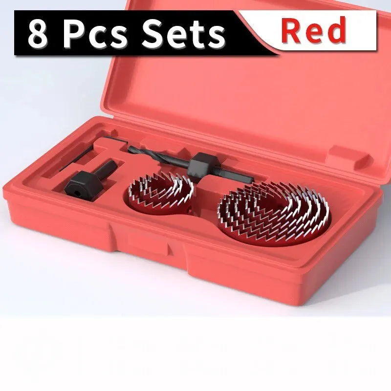 11pcs/set Hole Saw Cutting Set Kit Tools 19-64mm Wood Metal Alloys Circular Round with Case