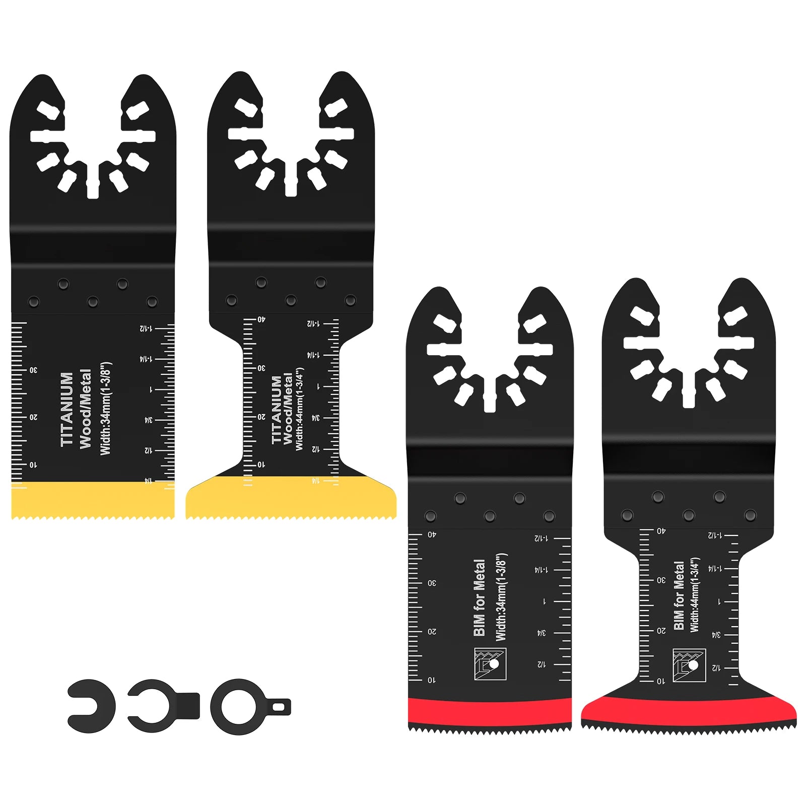 Bi-Metal Oscillating Saw Blades Cutter Universal A r c Edge Oscillating Multitool Blades Extra-Long Saw Blades For Wood Metal