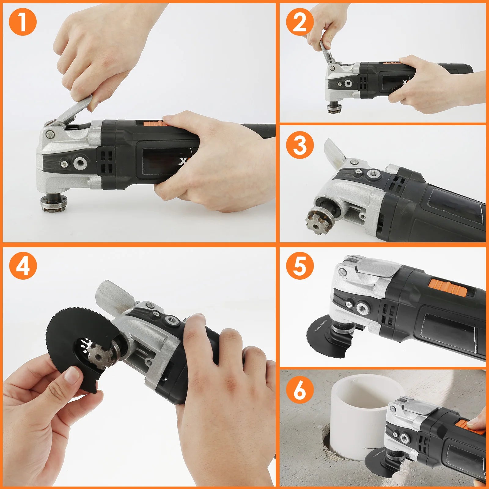 Multi Tools Blades Oscillating Saw Blade High Carbon Steel Multi-Function Semicircle Straight Renovator Cutter Blade Wood Cuttin