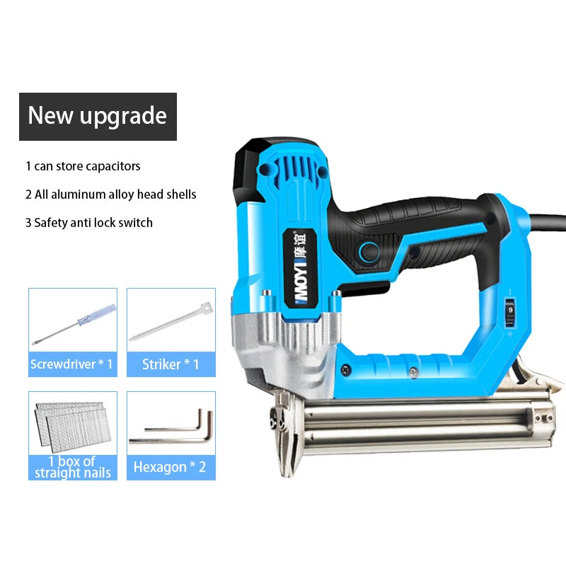 Electric Nail Gun Dual-purpose Nail Gun F30 Straight Nail Gun Multifunctional Ceiling Nail Shooting Tool Woodworking Tool