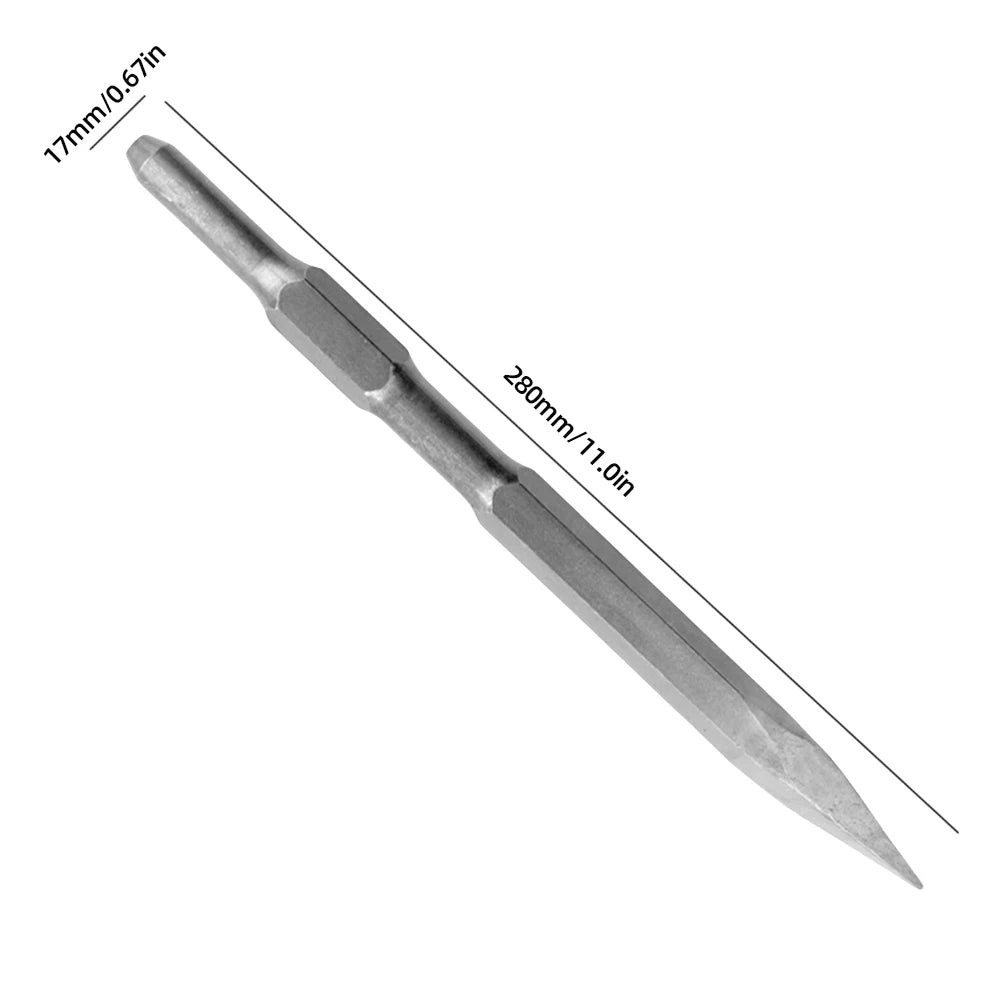 SDS PLUS Shank Chisel 280mm Point Flat Wide Flat Electric Hammer Drill Chisel Tool for Wall Concrete Impact Widening Drill Bit