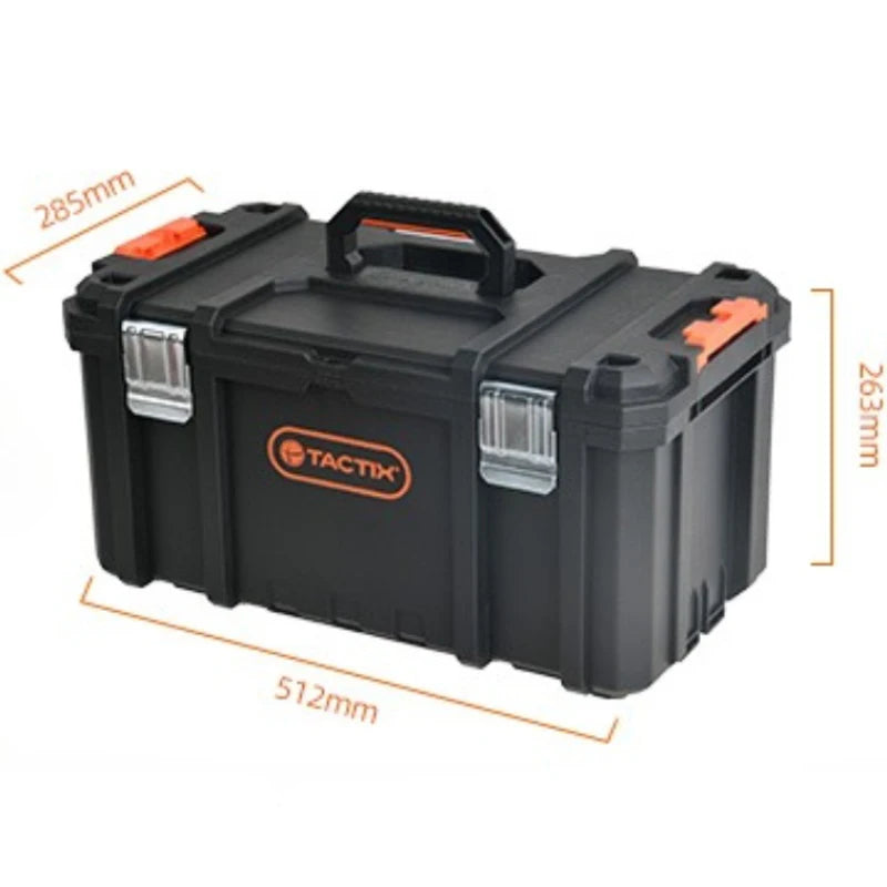 Professional Storage Tool Box Large Hard Case Robust Full Tool Case Parts Organizer Box with Lock Complete Toolbox for Mechanic