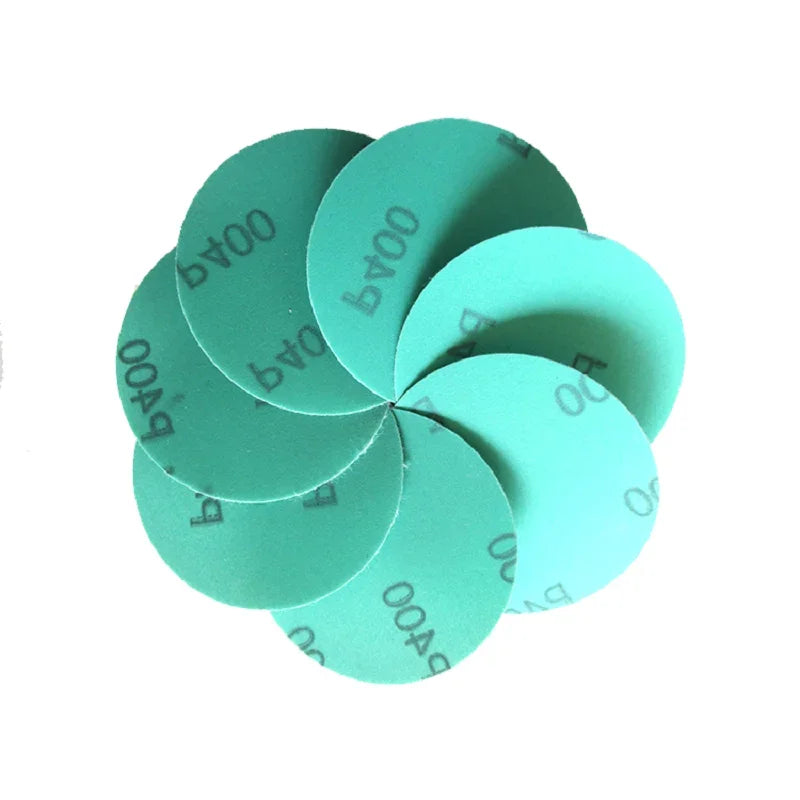 Sanding Discs 2 Inch PET Film 50MM Hook Loop Wet Dry Sandpaper for Random Orbital Sander Woodworking Car Polishing Finishing