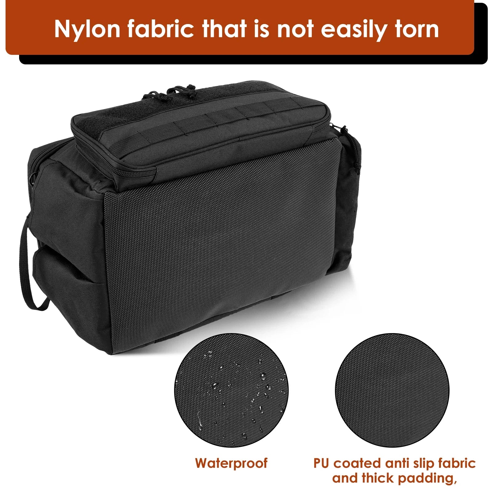 Tool Storage Bag Nylon Hand Tool Bag Multi Pocket Electrician Tool Organizer Large Opening Tool Tote Bag for Carpenter Handyman