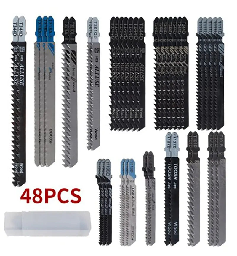48 PCS Saw Blade Straight Cutting Tools - Hacksaw Blades Metal Wood Woodworking