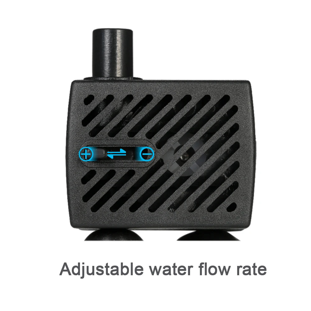 180L/H 2.5W Submersible Water Pump for Aquarium Tabletop Fountains Pond Water Gardens and Hydroponic Systems AC220-240V