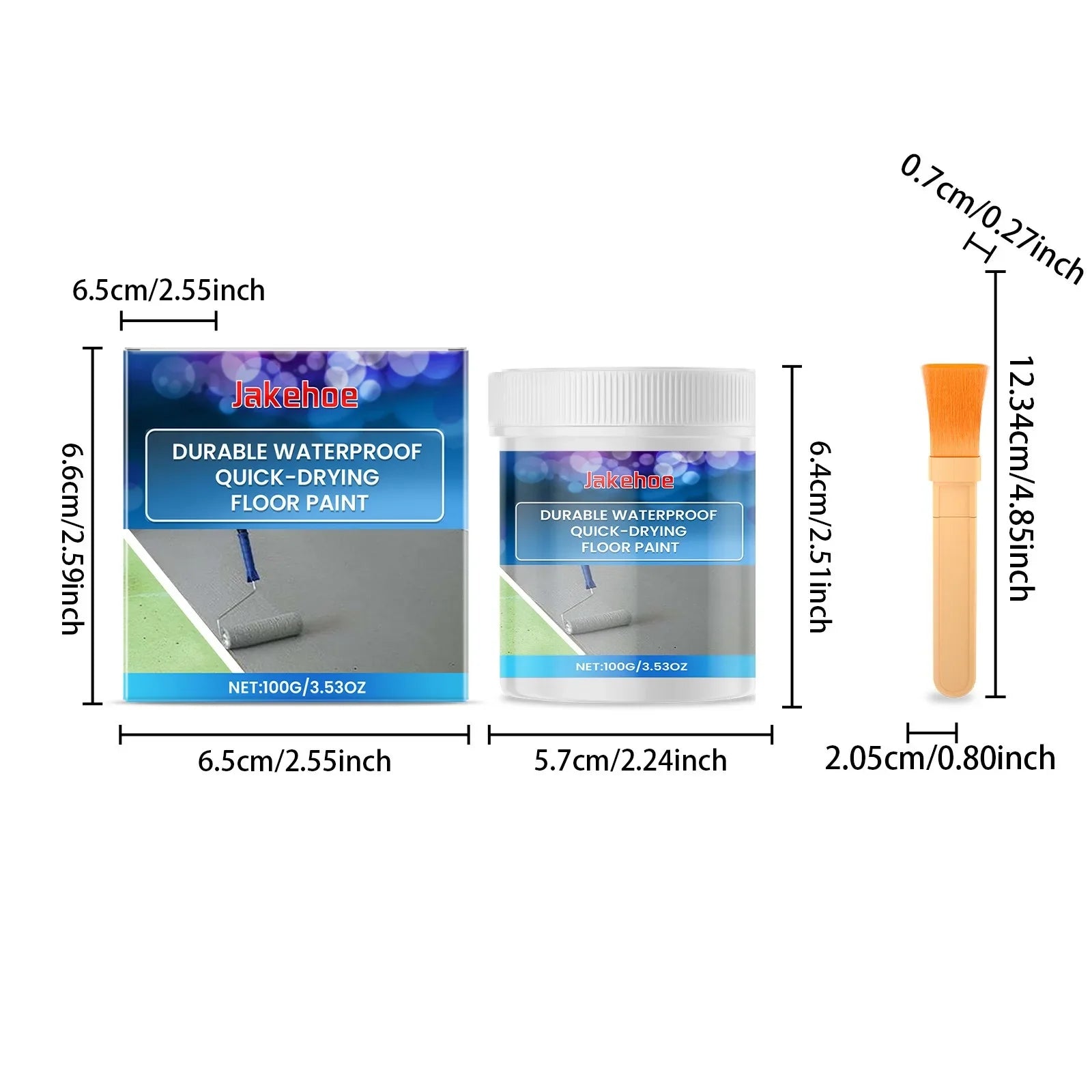 Indoor and outdoor cement floor waterproof quick drying convenient gray floor paint