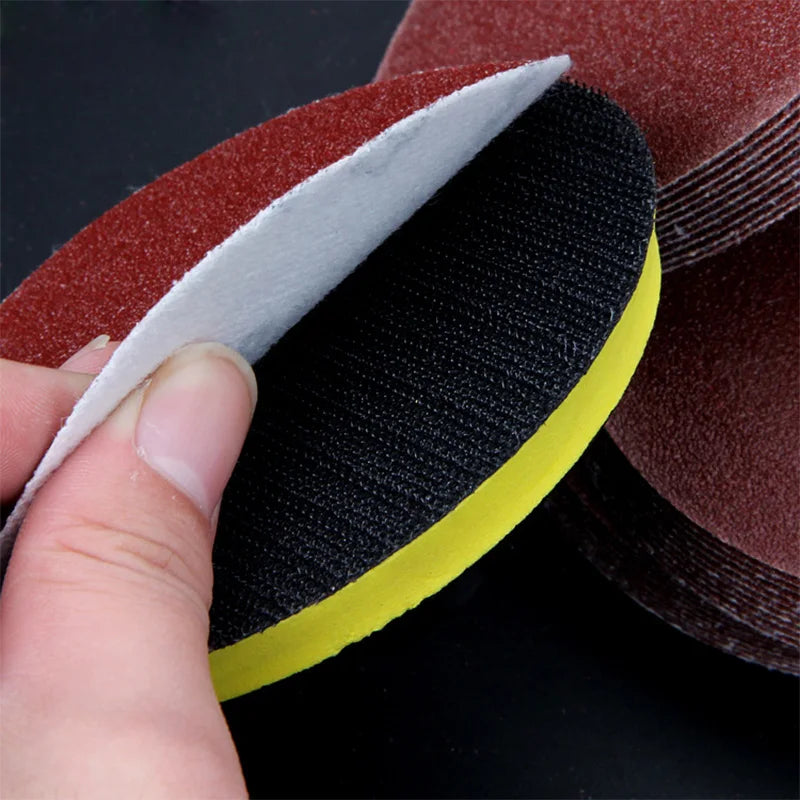 125mm Sanding Paper Set 5Inches 40-60-80-120-2000 Grid Metal Polished Woodworking Abrasive Tools Dremel Accessories Consumables