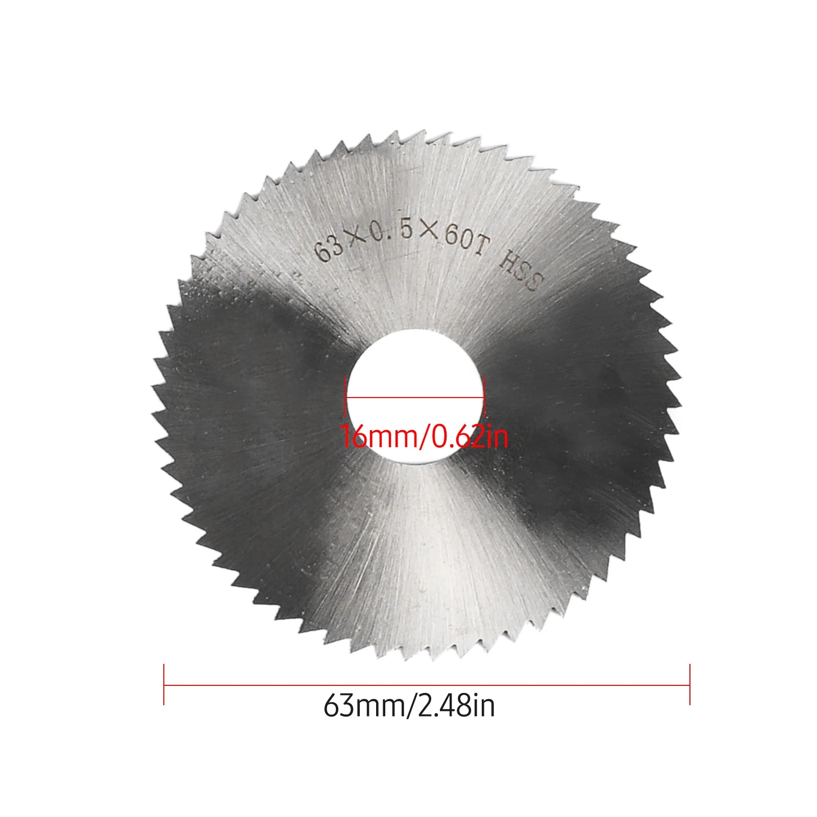 Chainsaw Blade Set  4PCS 2.5in 63mm Resin Saw Blade 60mm Emery Saw Blade 2.5inch 63mm HSS Saw Blade 2.5inch 63mm Alloy Saw Blade