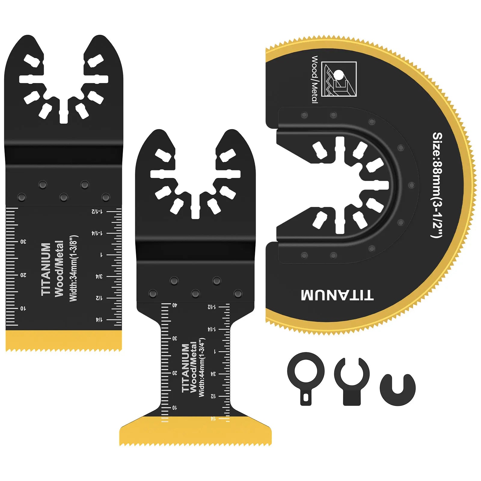 Bi-Metal Oscillating Saw Blades Cutter Universal A r c Edge Oscillating Multitool Blades Extra-Long Saw Blades For Wood Metal