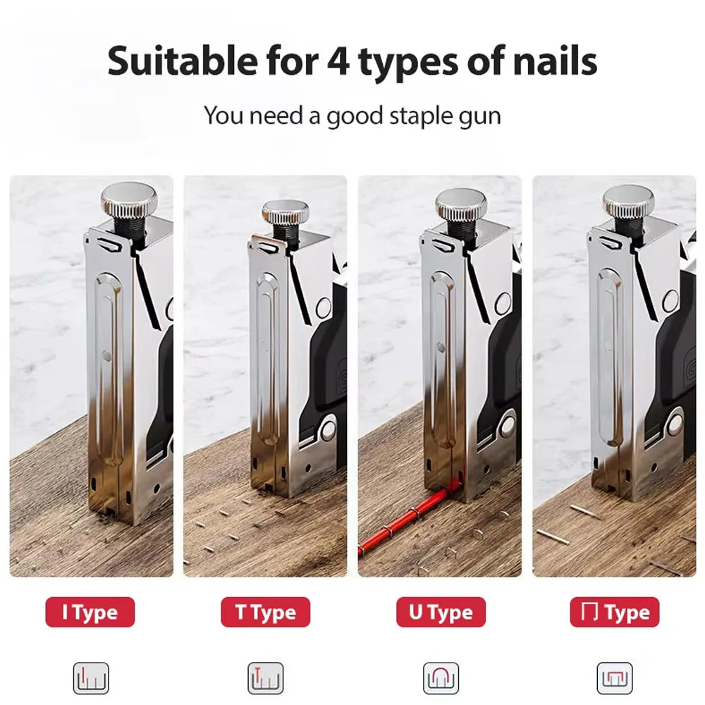 Manual Nailing Gun, Light duty Home Use  DIY Nailing Gun Air Nail Woodworking Special Direct Staple Book Carpentry Tools