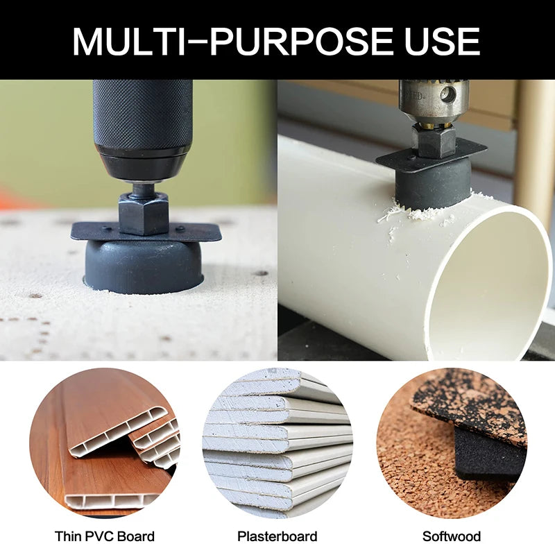 Hole Saw Set 8/11/16PCS Hole Saw Kit in Case Drill Bit Kit with Mandrels and Hex Key for Soft Wood Plywood Drywall PVC