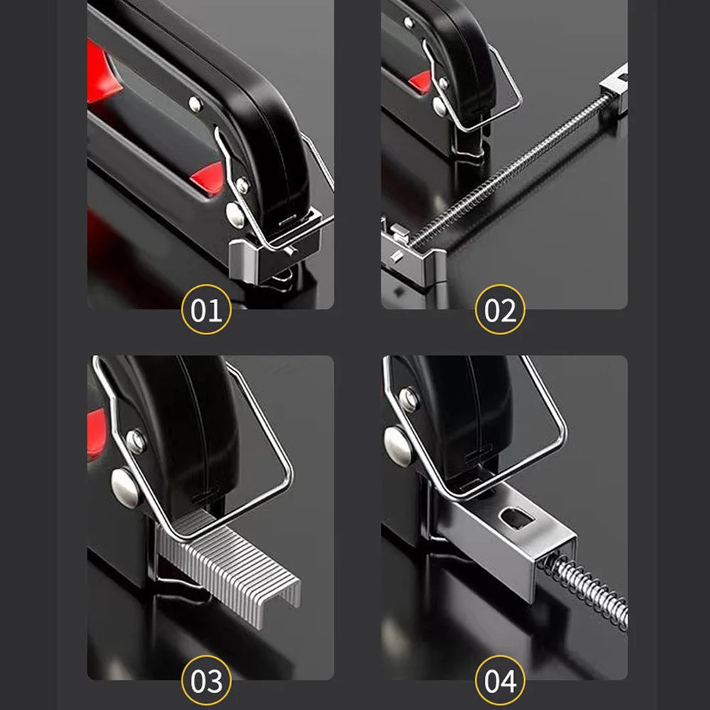 Manual Nailing Gun, Light duty Home Use  DIY Nailing Gun Air Nail Woodworking Special Direct Staple Book Carpentry Tools