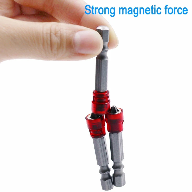 4PCS Power Screwdriver Bits, Plasterboard Screws, Magnetic Ring Placement Single Head Hand Tool, 1/4 Hex Shank Durable
