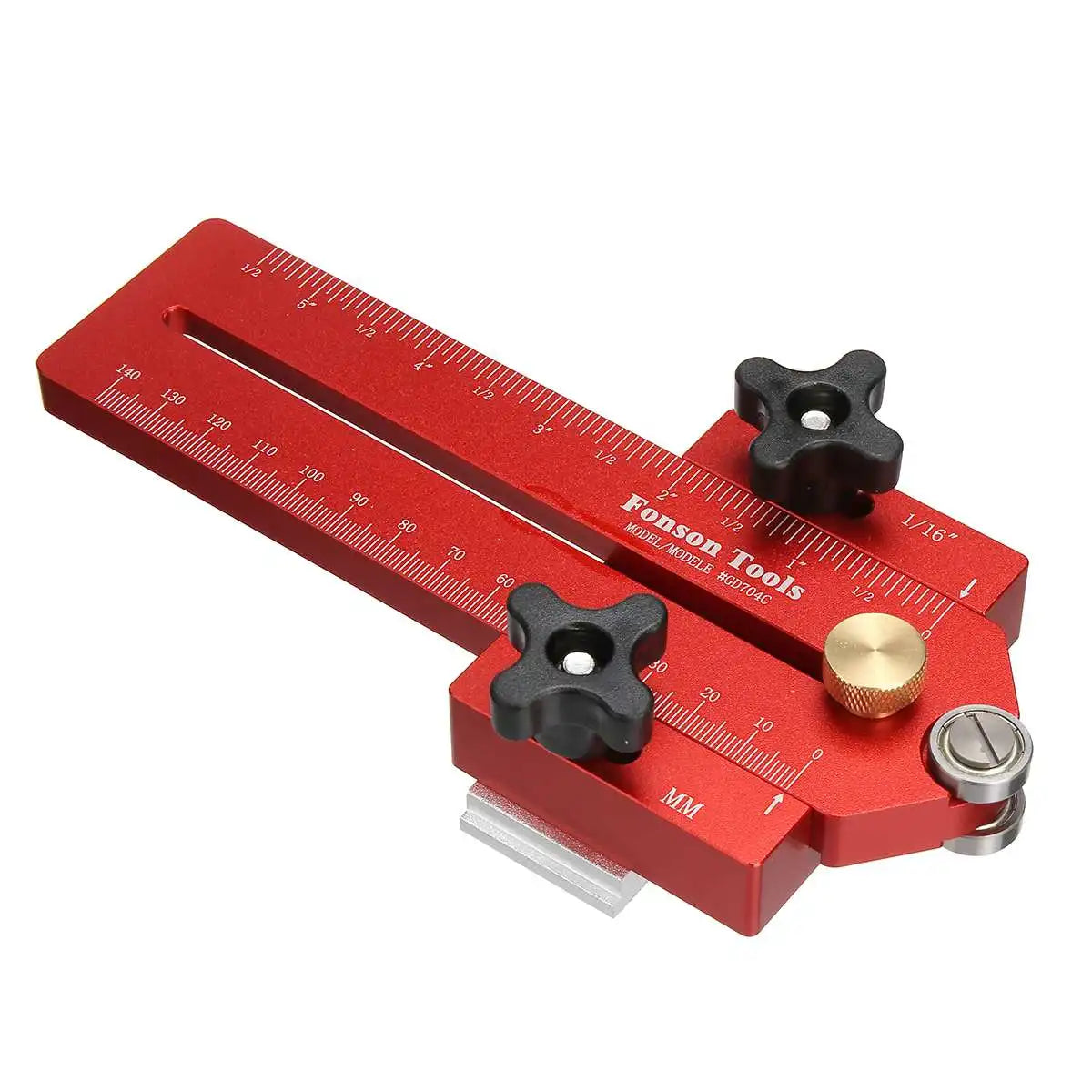 GD704C 140mm Extended Thin Rip Jig Table Saw Jig Guide for Repeat Narrow Strip Cuts Works with Table Saw Router Table Band Saw