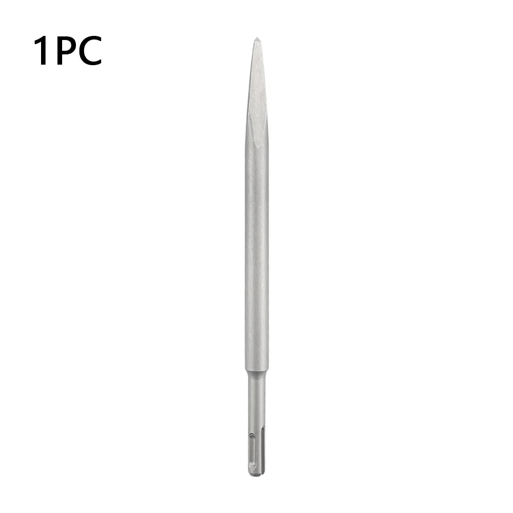 250mm Chisel Set SDS Plus Shank Electric Hammer Drill Bit Point Groove Flat Chisel Masonry Tools for Concrete Brick Wall Rock