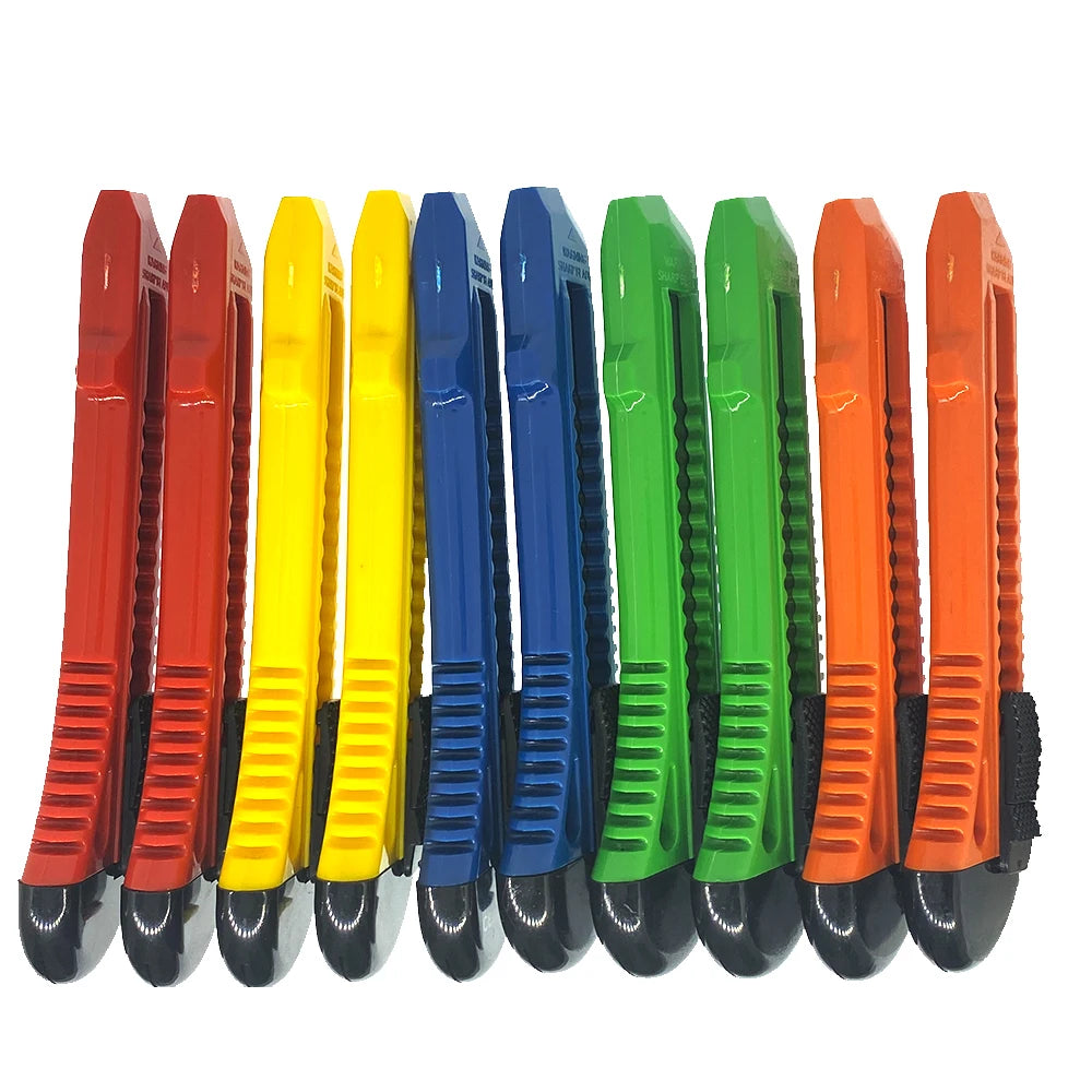 Retractable Utility Knife Box Cutter，Compact Graphic Knife for Cartons,Cardboard，18mm Razor Sharp Blade, Smooth Mechanism RX0072