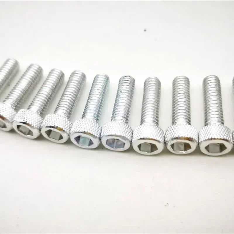 Motorcycle Screw Accessories - 10pcs Colorful Universal 6MM Nuts Bolts for Fairing Dirt Pit Bike Moto