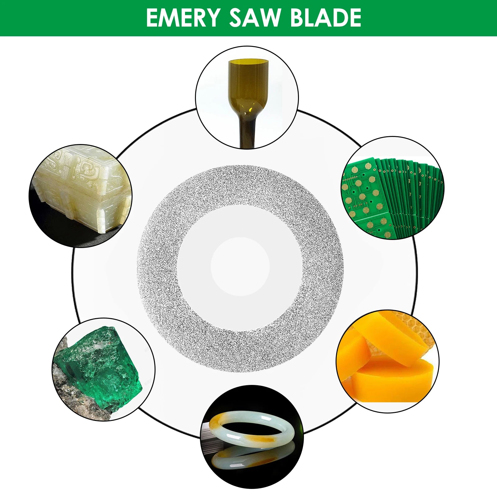 Chainsaw Blade Set  4PCS 2.5in 63mm Resin Saw Blade 60mm Emery Saw Blade 2.5inch 63mm HSS Saw Blade 2.5inch 63mm Alloy Saw Blade