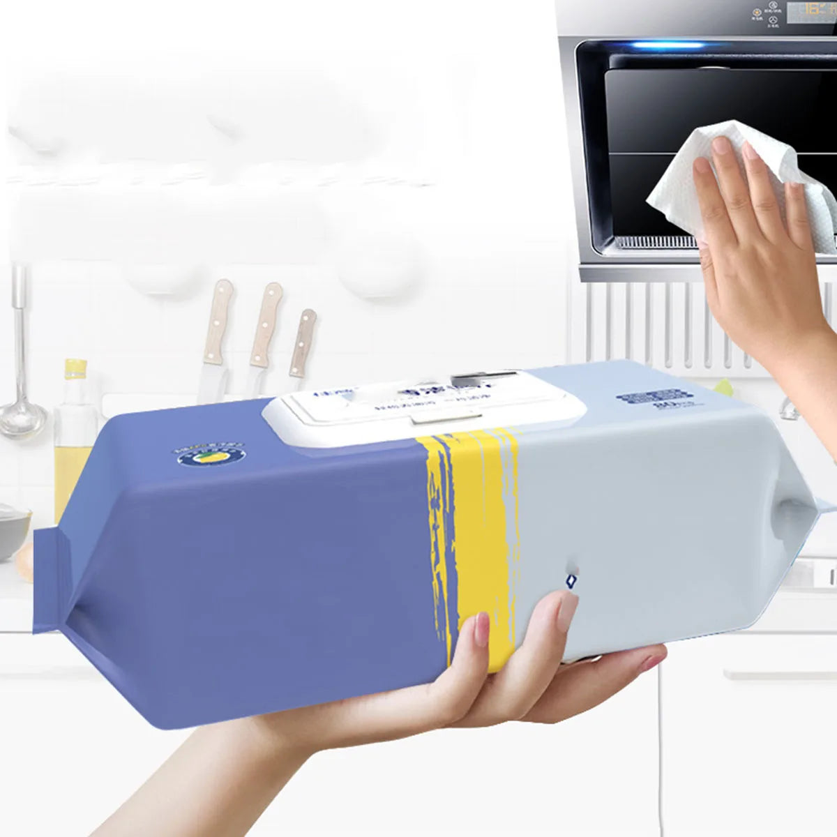 Kitchen Wipes To Remove Oil and Dirt Household Cleaning Hood Special One Wipe Clean Wet Paper Towels Disposable Facial Wipes