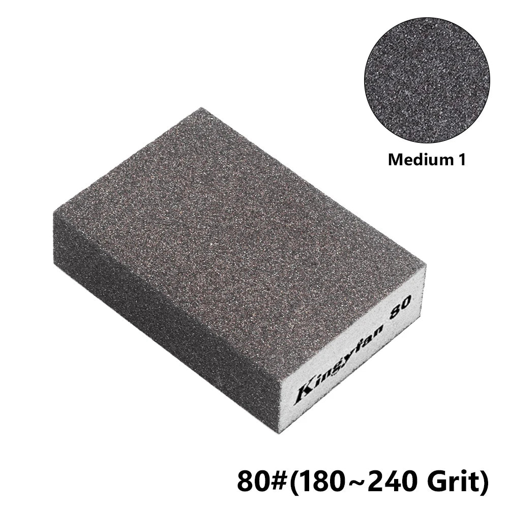 60 80 100 120 180 220# Sanding Sponge Polishing Sand Blocks Brush Cleaner Metal Derusting Washable Kitchen Sandpaper Model Paint