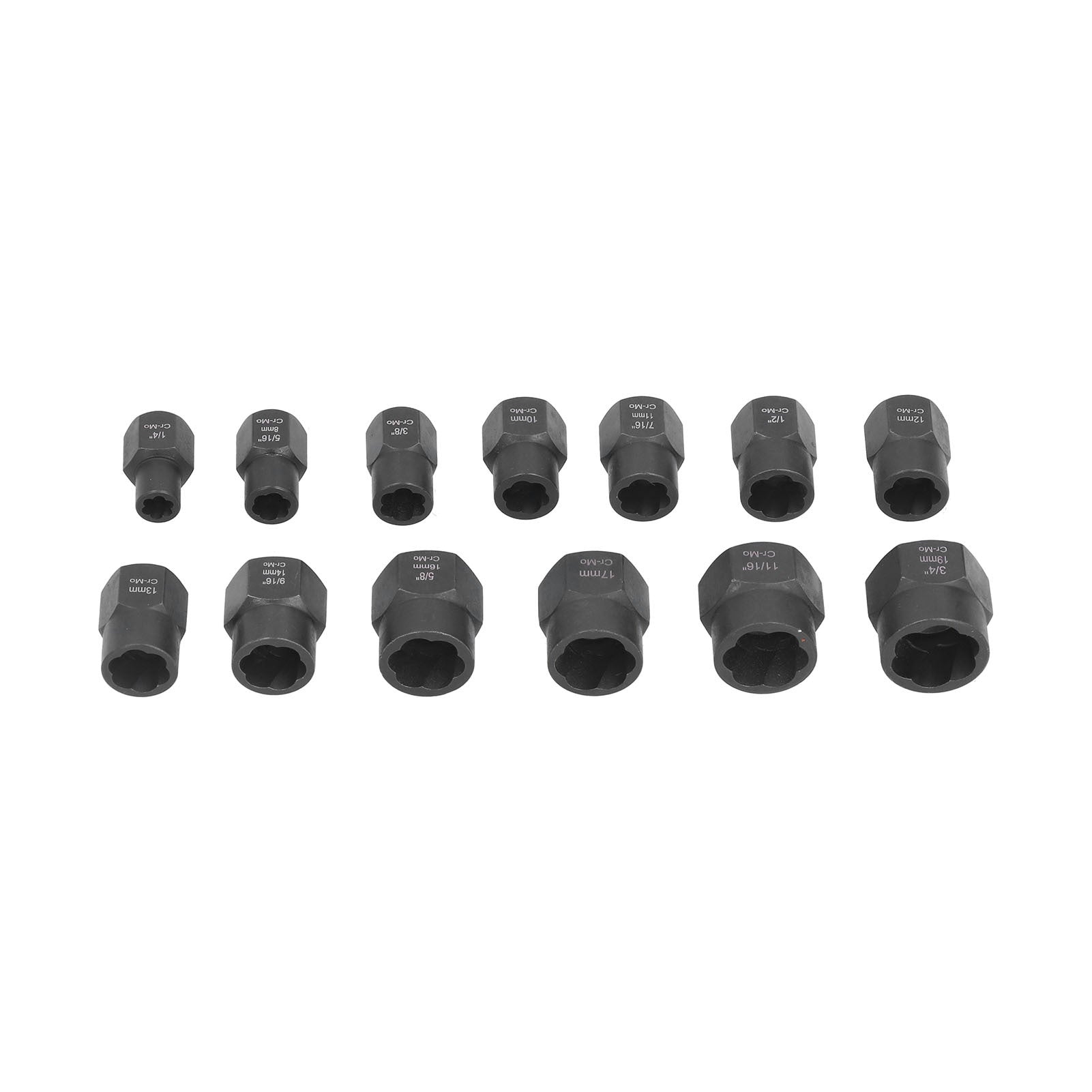 13 Piece Nuts Extractor Set Durable Impact Bolts and Nuts Remover with Storage Case for Remove Damaged Screws